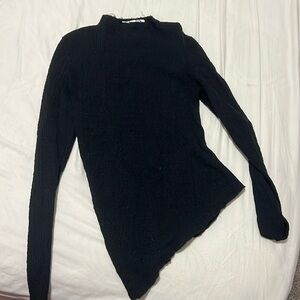 Textured long sleeve asymmetrical Zara shirt XS